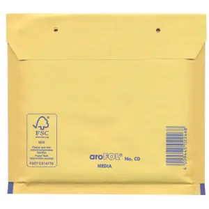 Kuverta za CD, oblazinjena, 180X165 mm