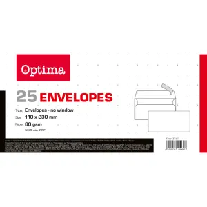 Kuverta AMER. BO BELA 110x230 80gr 25/1