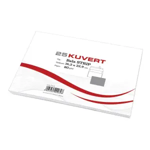 Kuverta C5 BELA 162x229mm 80gr 25/1