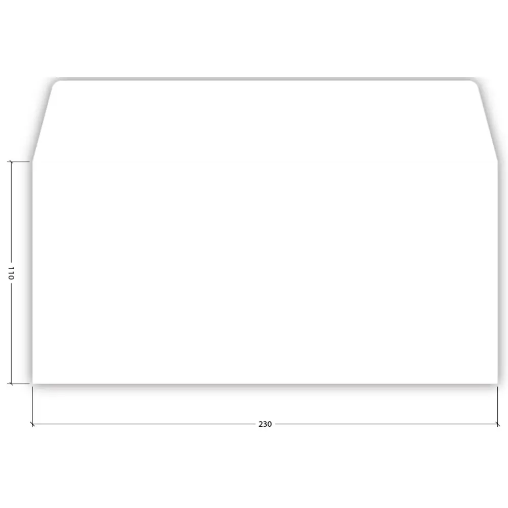 Kuverta AMER. BO BELA 110x230mm 80gr SI 