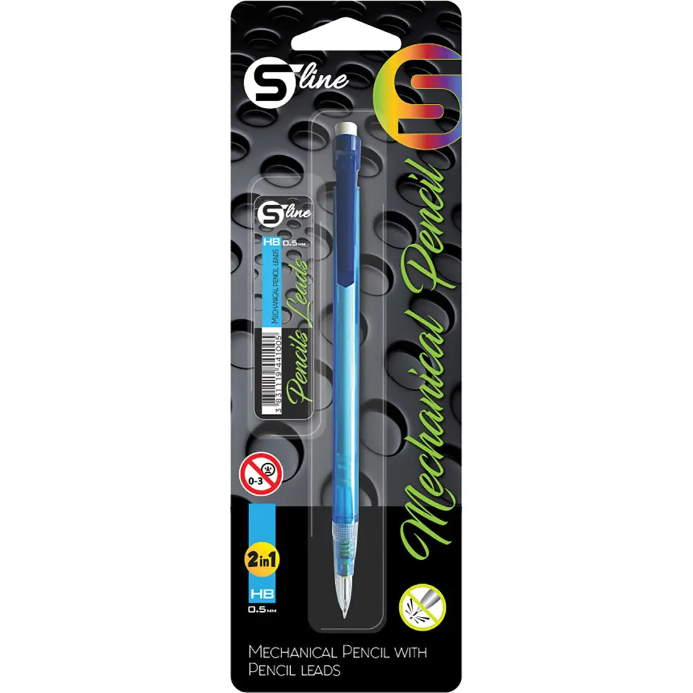 Tehnični svinčnik in mine S-line blister