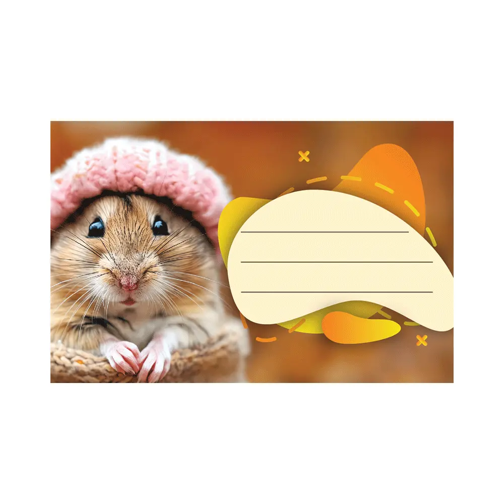 Nalepke za zvezke ANIMAL CUTE 10/1