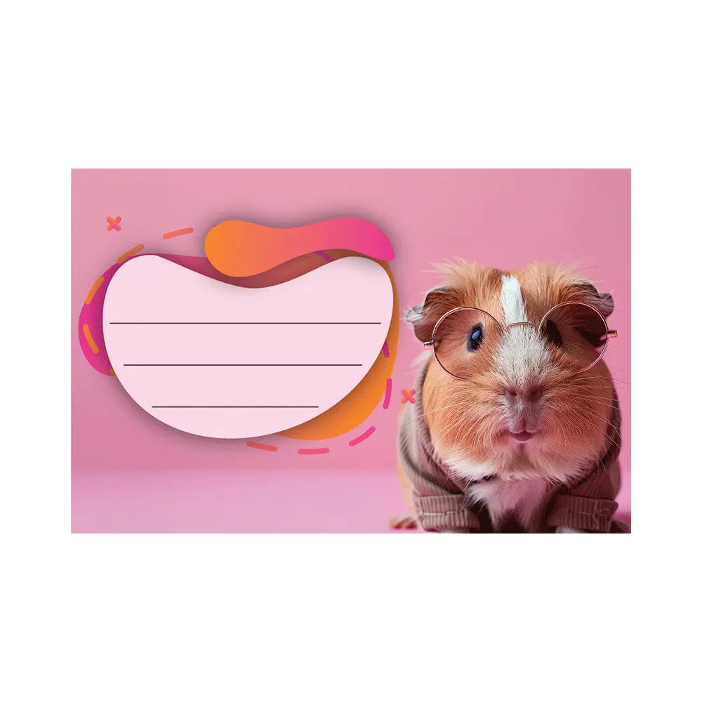 Nalepke za zvezke ANIMAL CUTE 10/1