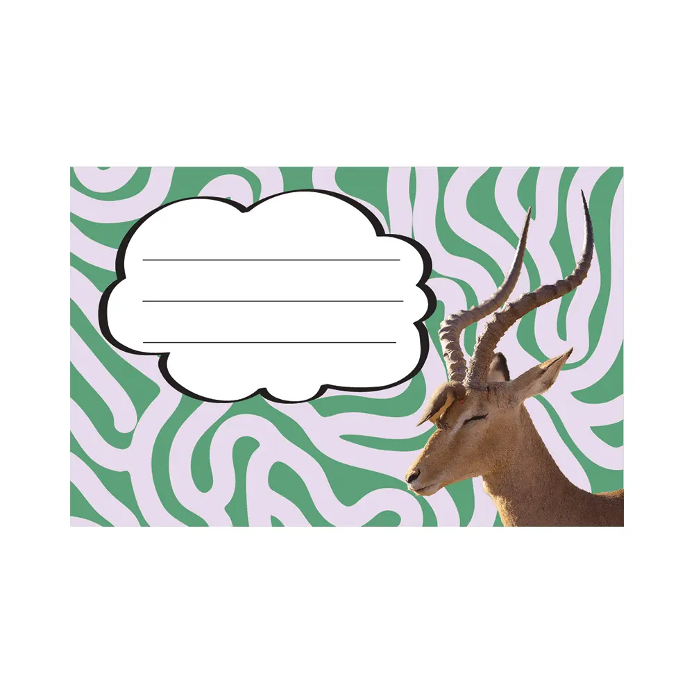 Nalepke za zvezke ANIMAL WILD 10/1