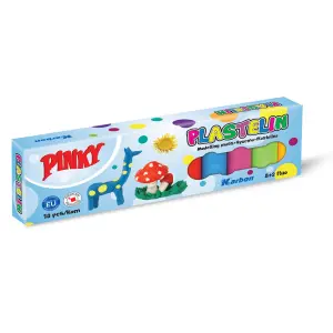 Plastelin KARBON Pinky, 10 kosov