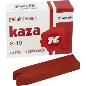 Pečatni vosek Kaza za hladno pečatenje