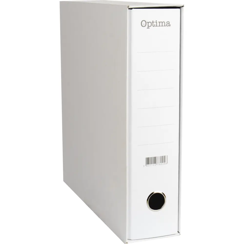 Registrator v ovoju Optima, A4, 8cm bel
