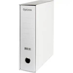 Registrator v ovoju Optima, A4, 8cm bel