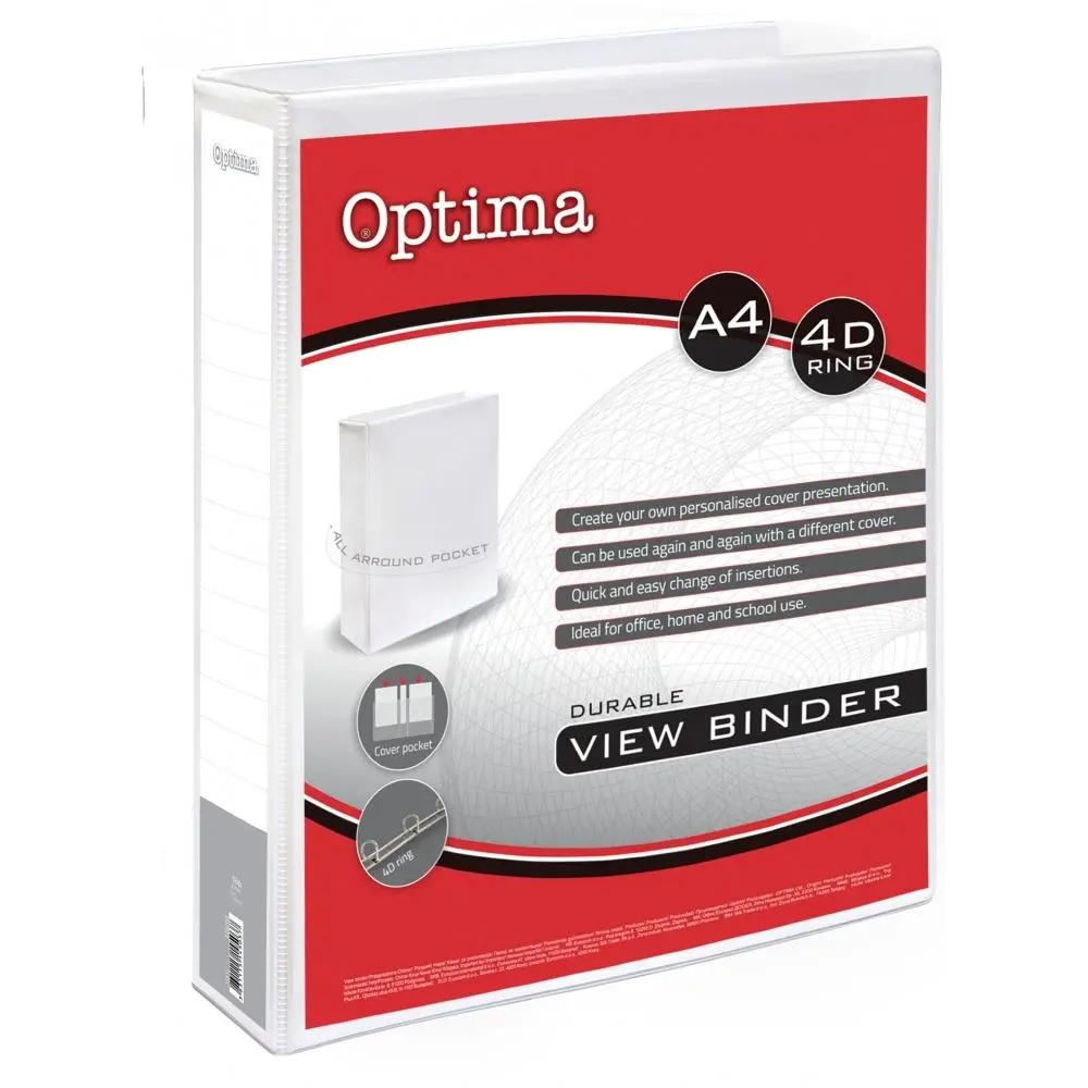 Rinčna mapa A4 za prezentacije, 4 rinke