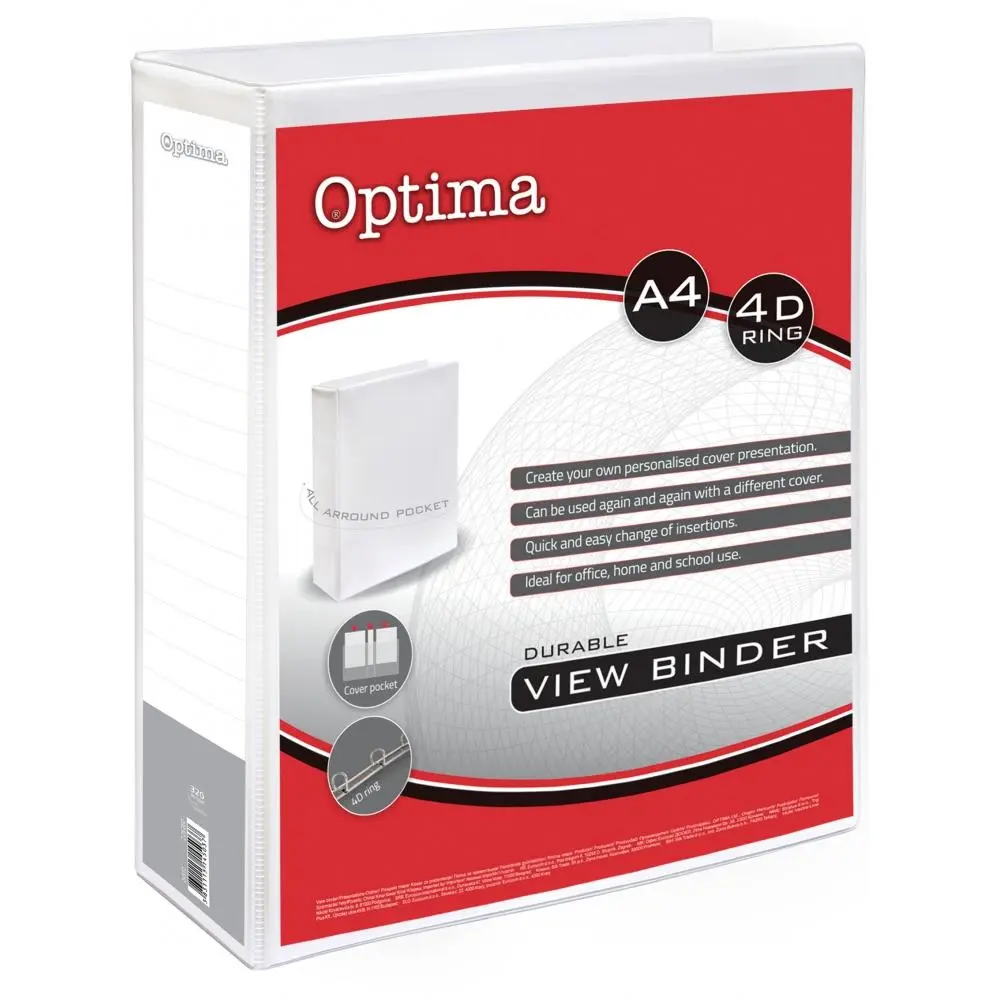 Rinčna mapa A4 za prezentacije, 4 rinke