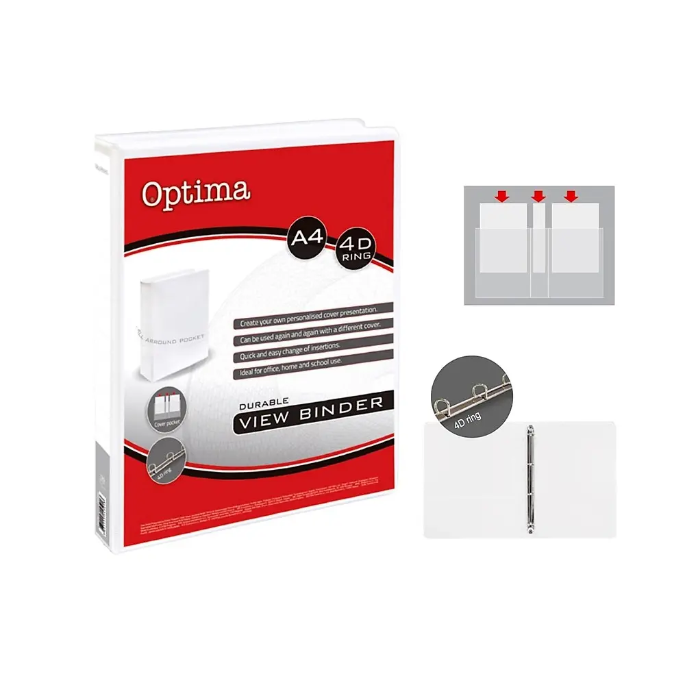 Rinčna mapa A4 za prezentacije, 4 rinke