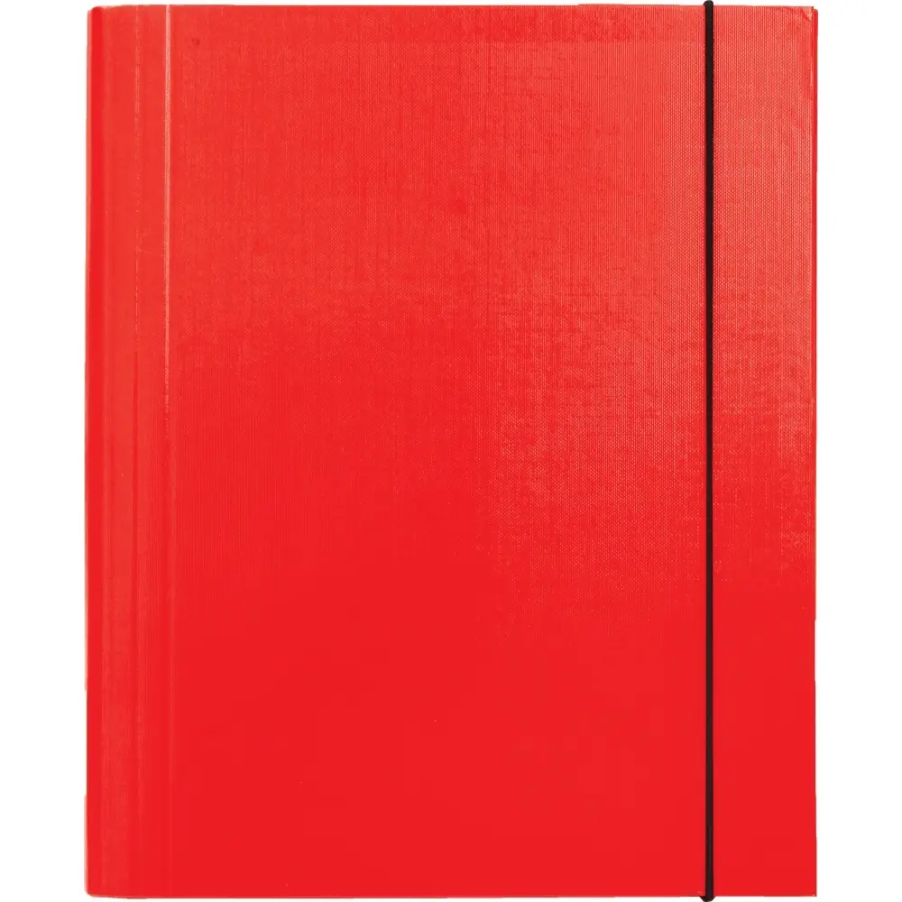 Preklopna mapa z elastiko Optima, rdeča