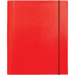 Preklopna mapa z elastiko Optima, rdeča
