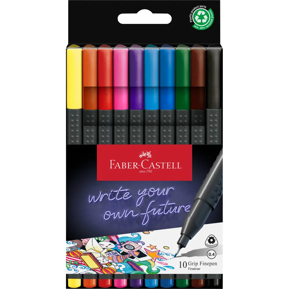 Flomastri Faber-Castell Grip Fine.10/1