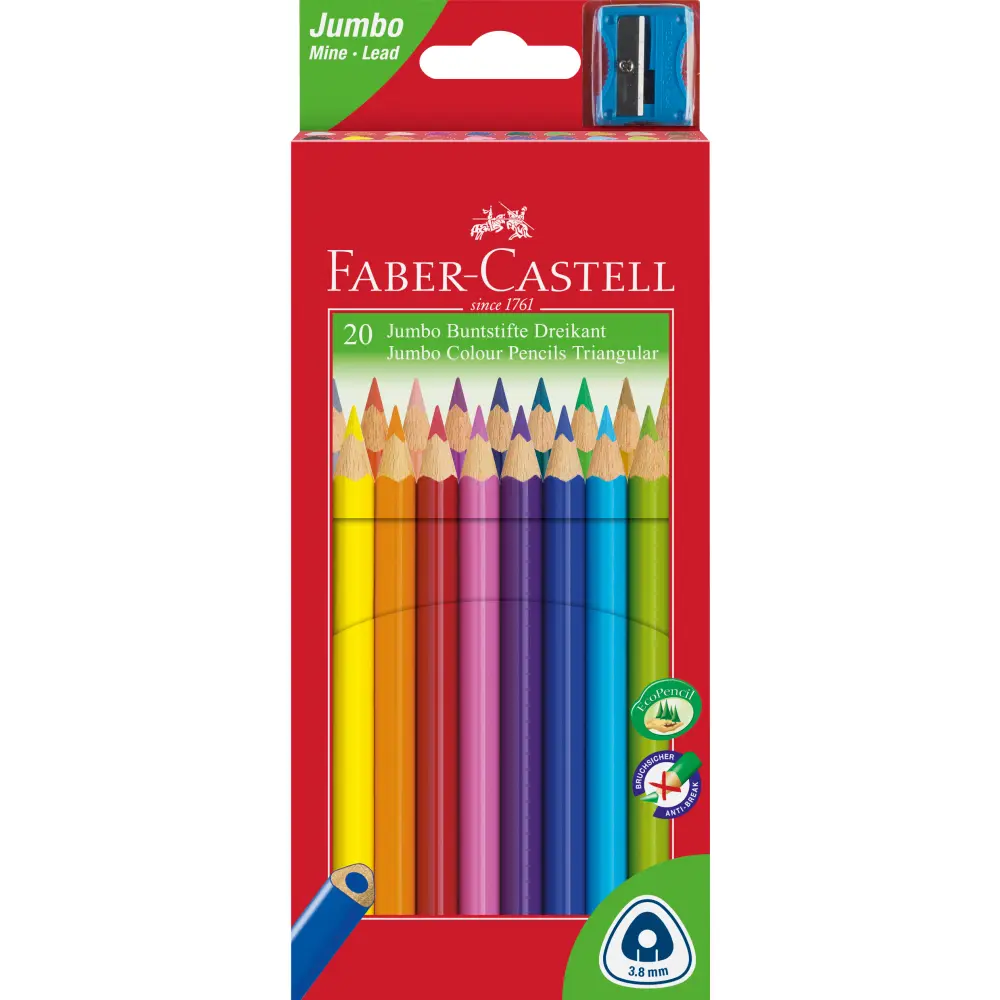 Barvice Faber-Castell Trikotne Jumbo20/1