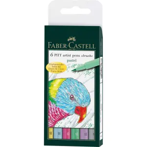 Flomastri Faber-Castell Pitt B Pastel 6X