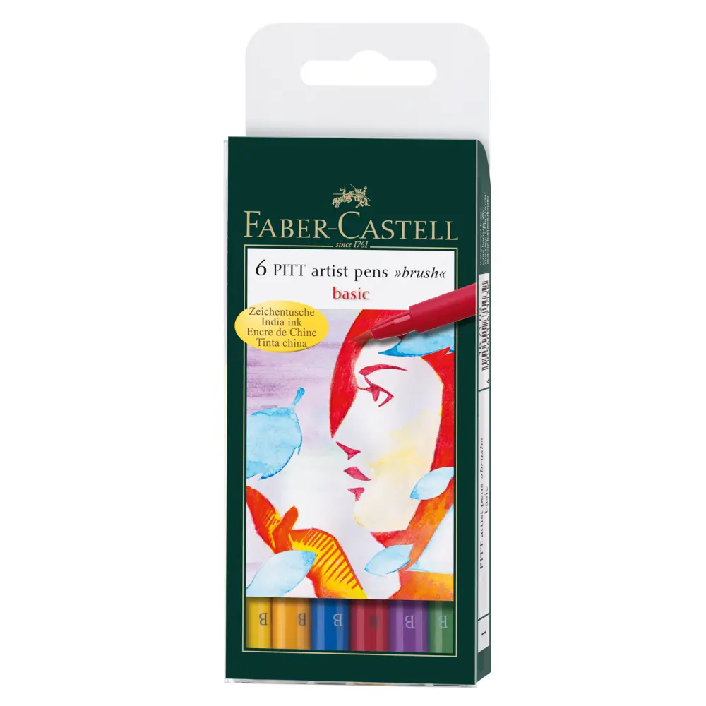 Flomastri Faber-Castell Pitt B Basic 6X