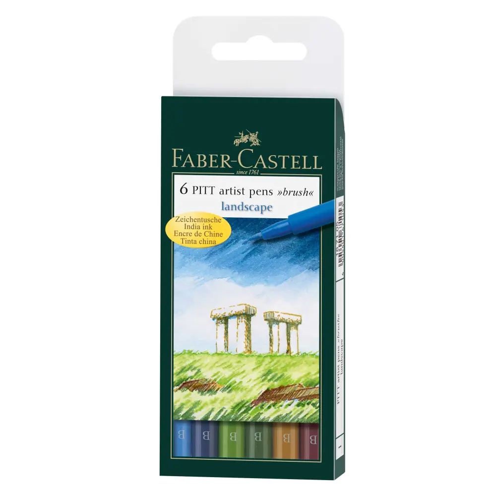 Flomastri Faber-Castell Pitt B Land 6X