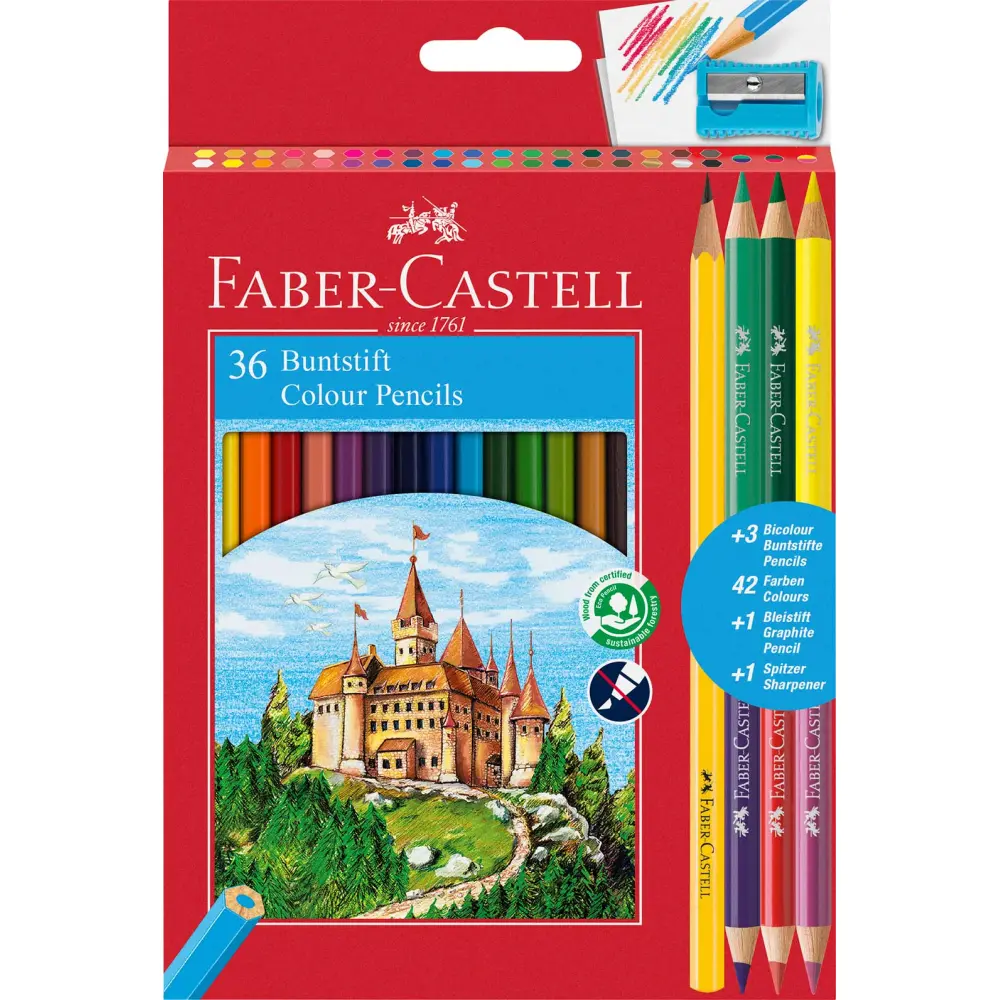 Barvice Faber-Castell 36/1+3 Bicolor