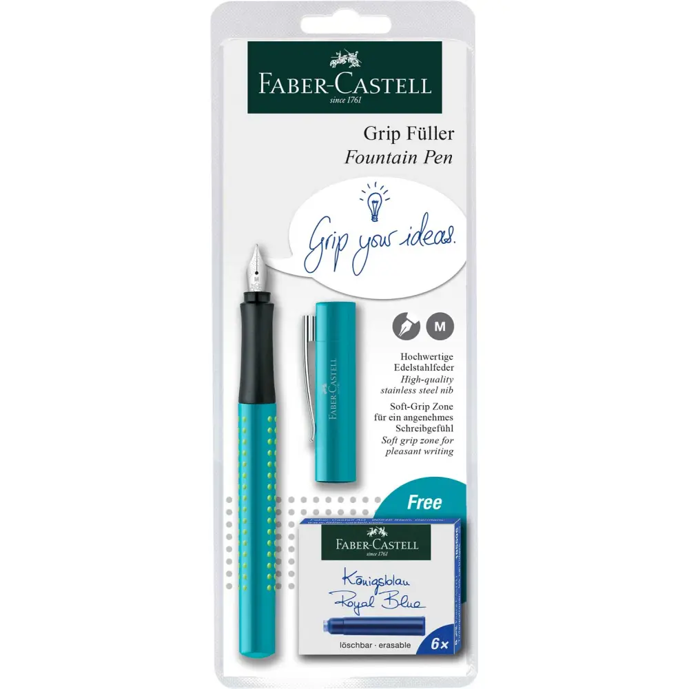 Nalivno pero Faber-Castell Grip M sort
