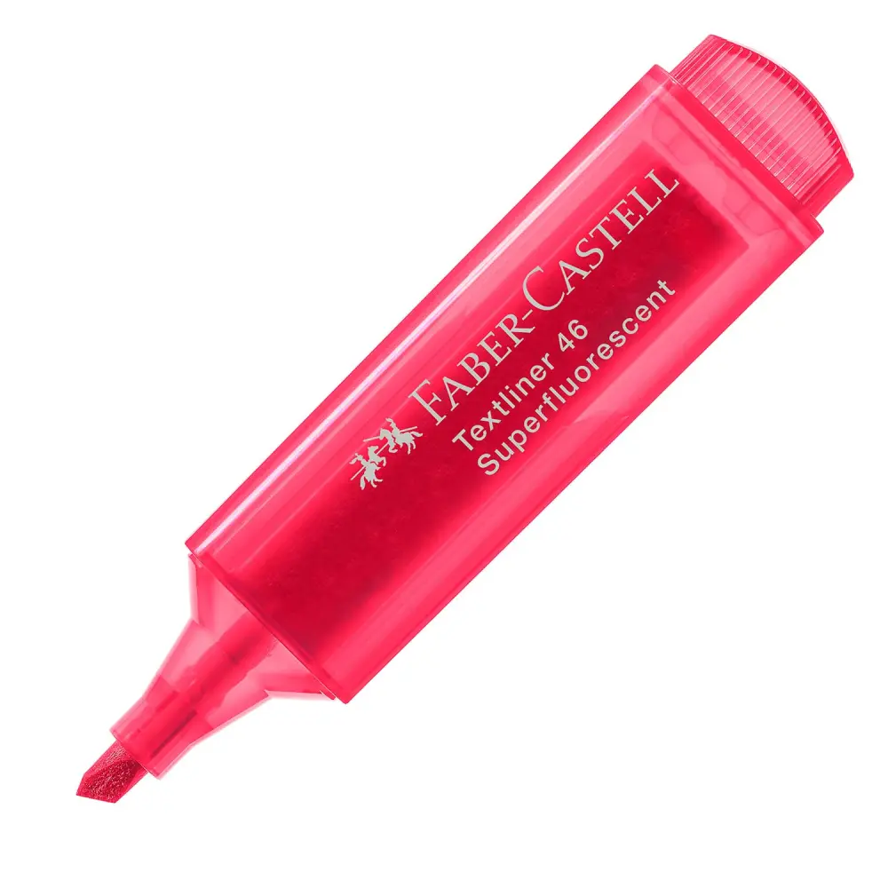 Marker Fluo Faber-Castell 1546 rdeča