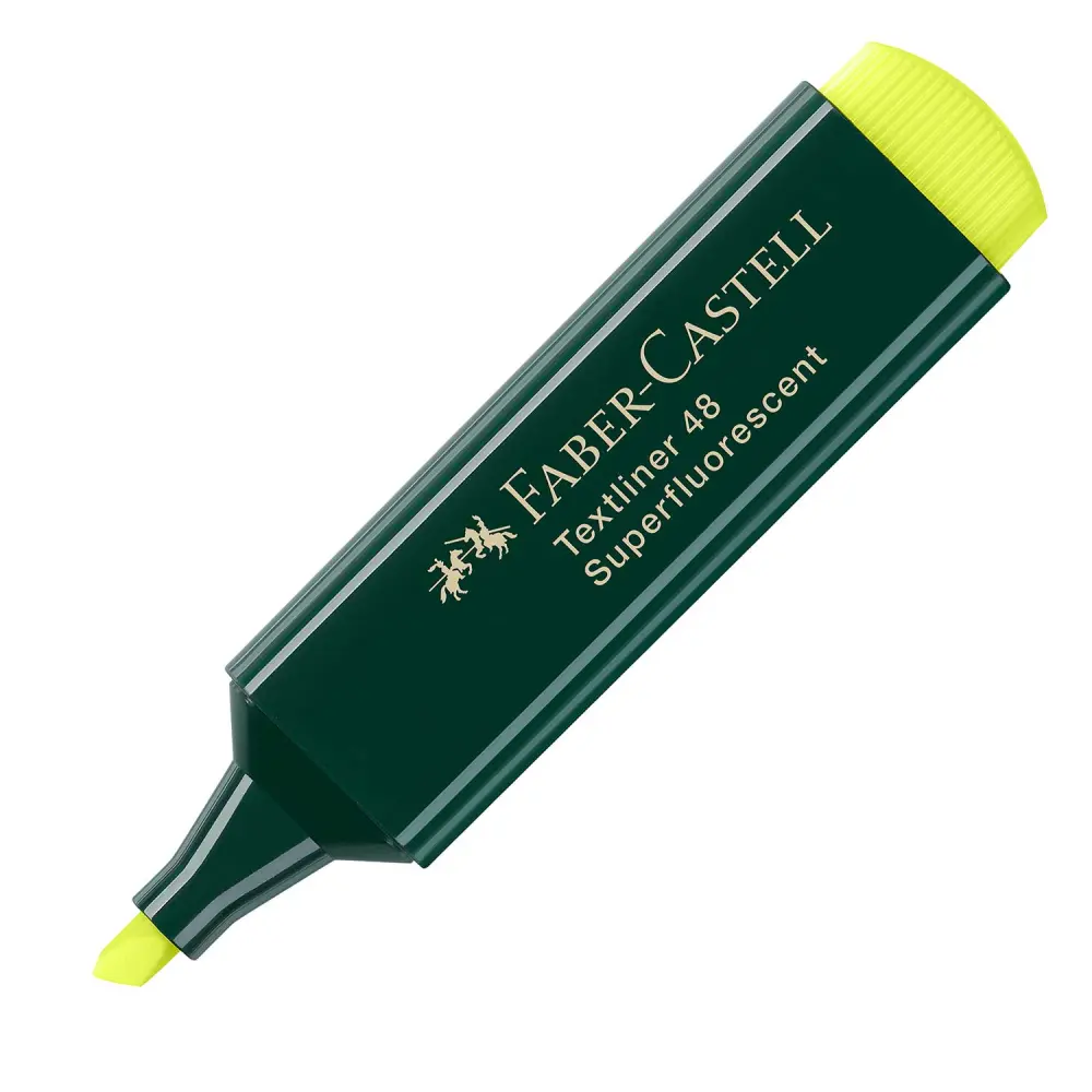 Marker Fluo Faber-Castell 48 rumena