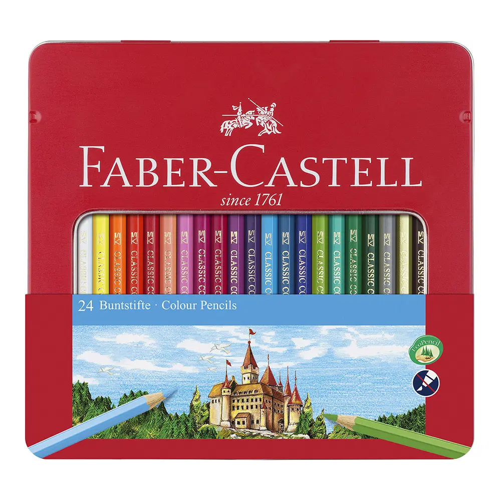 Barvice Faber-Castell Hex. 24/1 kovina