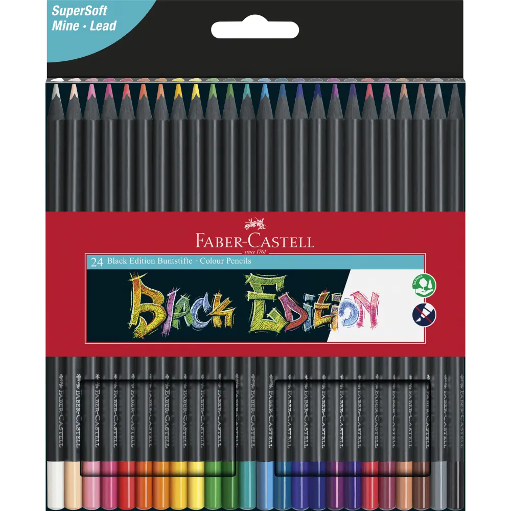 Barvice FABER-CASTELL,black  24/1