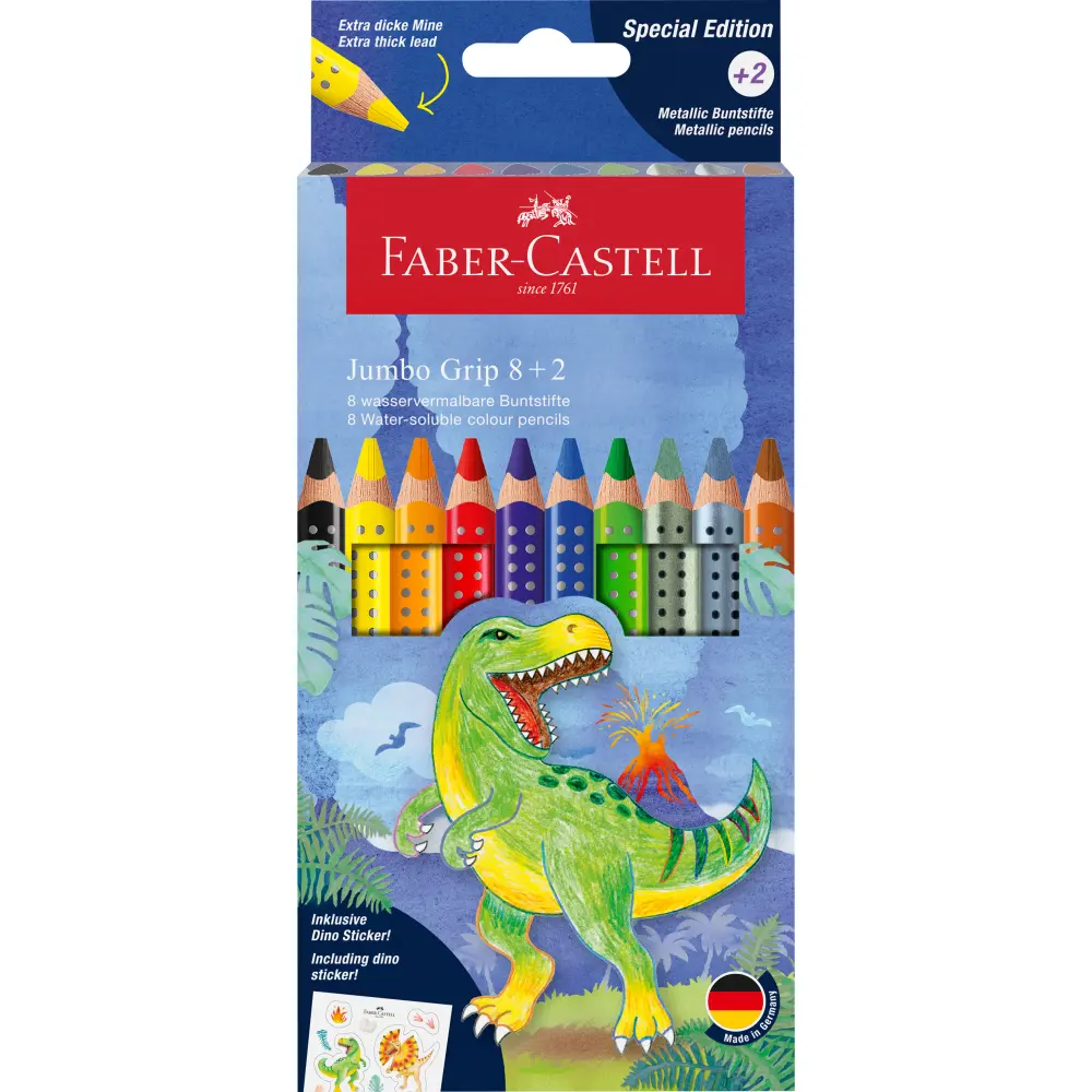 Barvice faber-castell dino jumbo 8+2