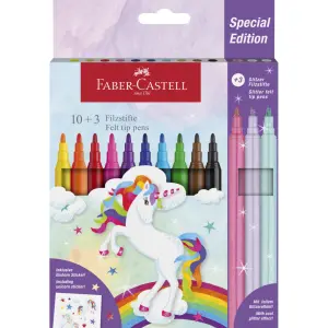 FLOMASTRI FABER-CASTELL UNICORN 10+3