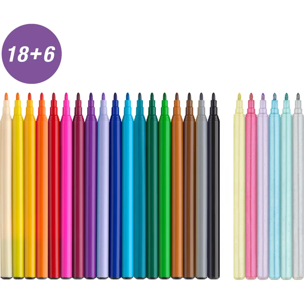 FLOMASTRI FABER-CASTELL UNICORN 18+6