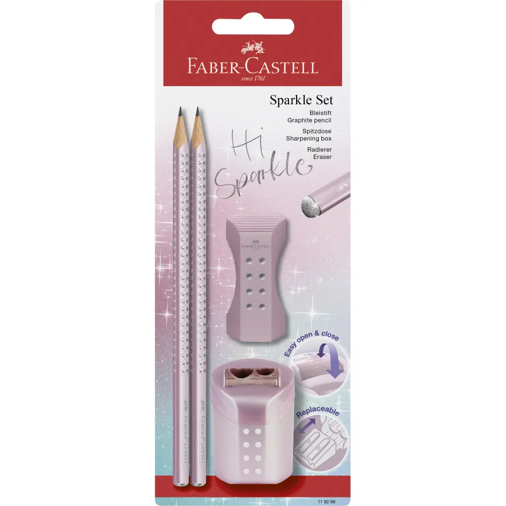 SET FABER-CASTELL SPARKLE COSMIC BC ROSE
