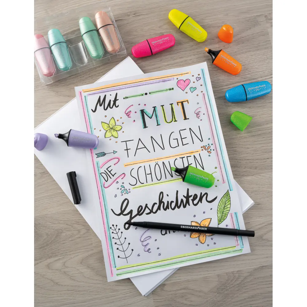 MARKER EFA MINI GLITER PASTEL 5/1