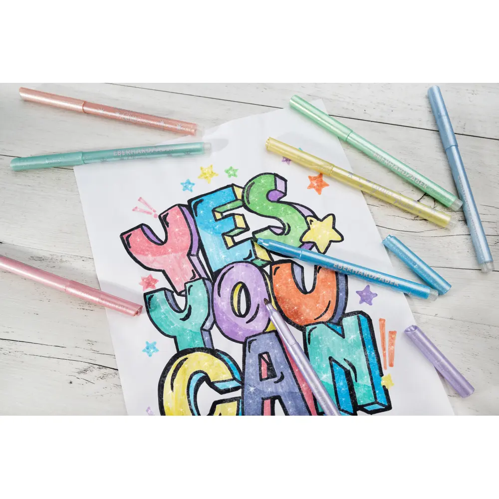 FLOMASTRI EFA GLITER PASTEL 8/1