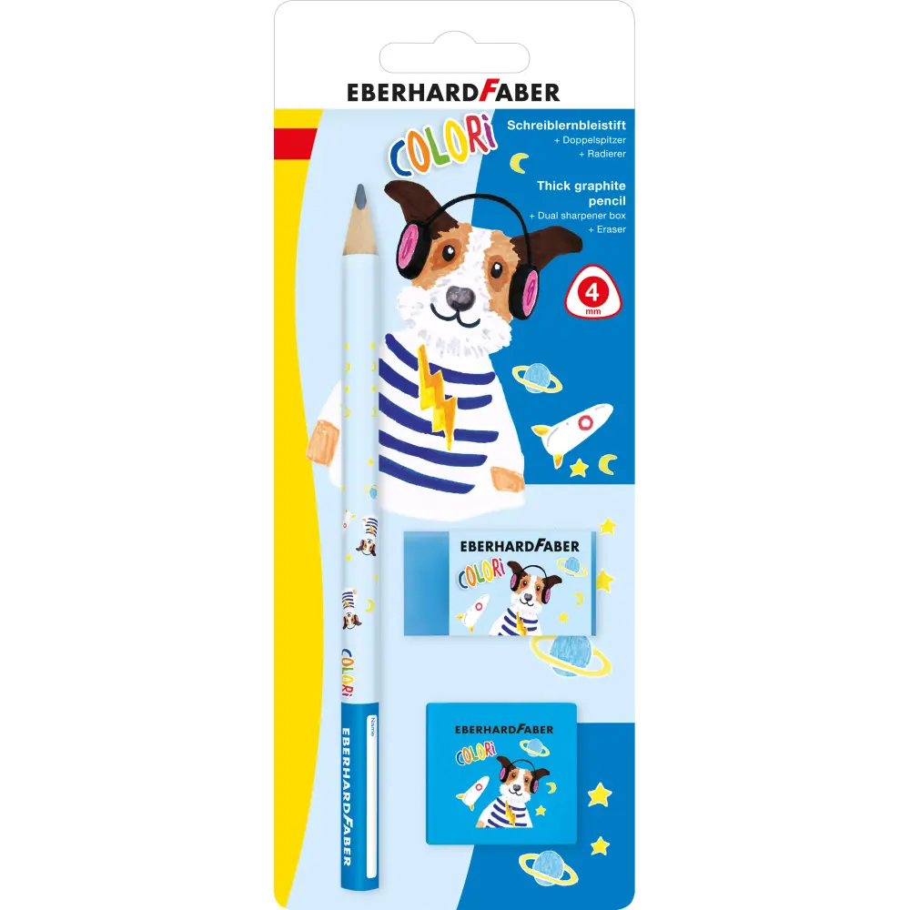 SET EFA SVINČNIK GRAF.+ŠILČEK+RADIRKA