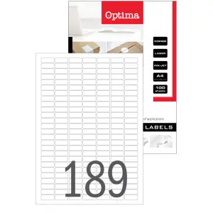 Etikete laser Optima 25,4 x 10mm