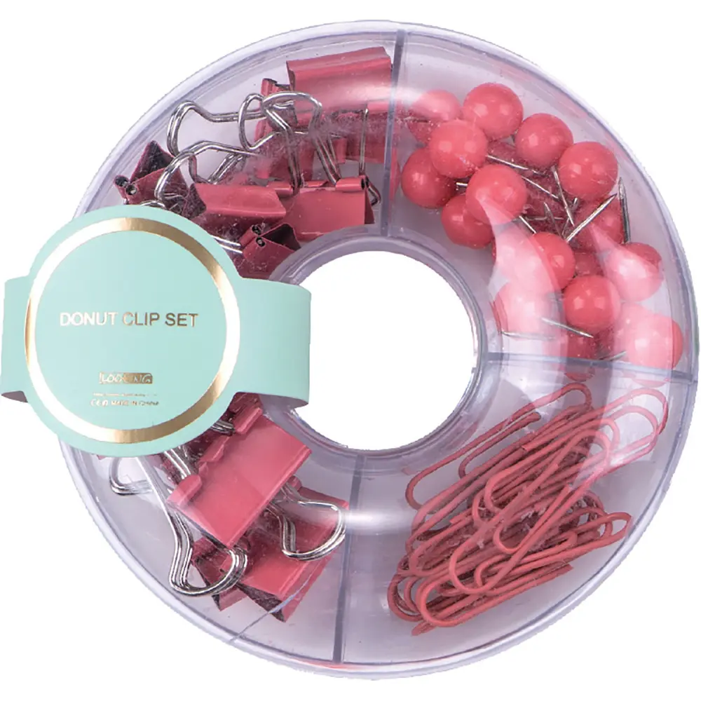 Pisarniški set sponk Garden Red 55/1