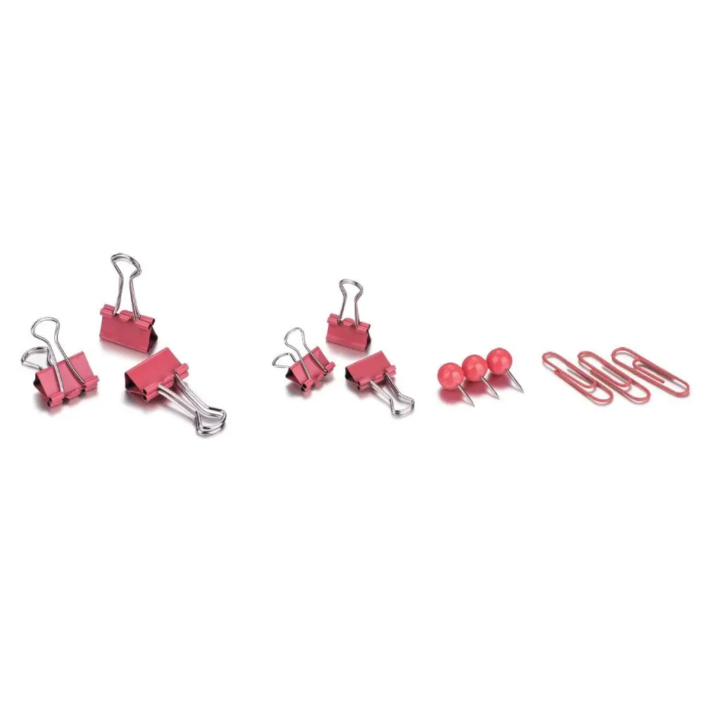 Pisarniški set sponk Garden Red 55/1