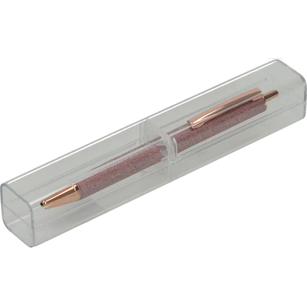 Kemični svinčnik metal pink v etuiju