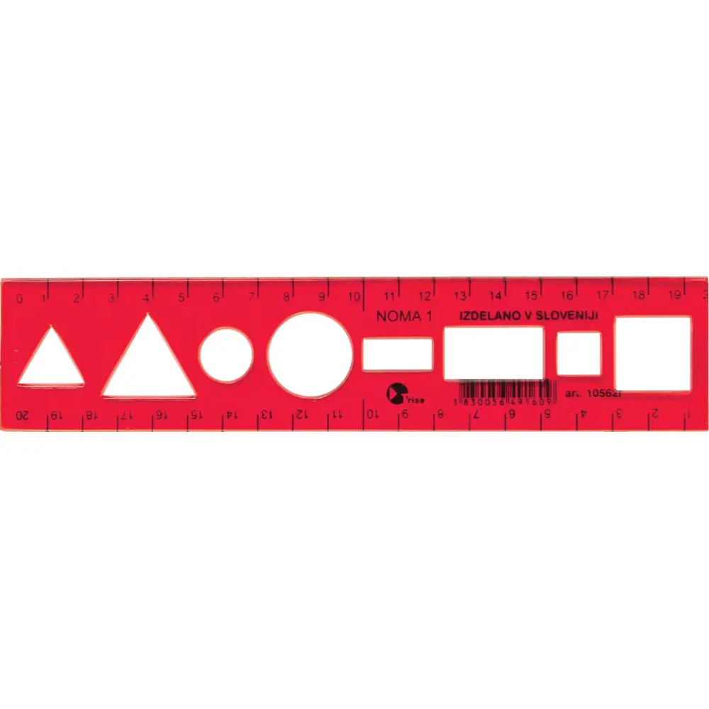 Ravnilo NOMA 1 - rdeča