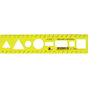 Ravnilo NOMA 1 Flex - rumena