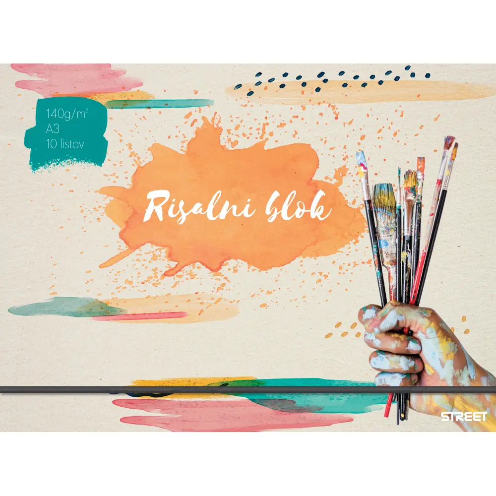 Risalni blok z trdo platnico