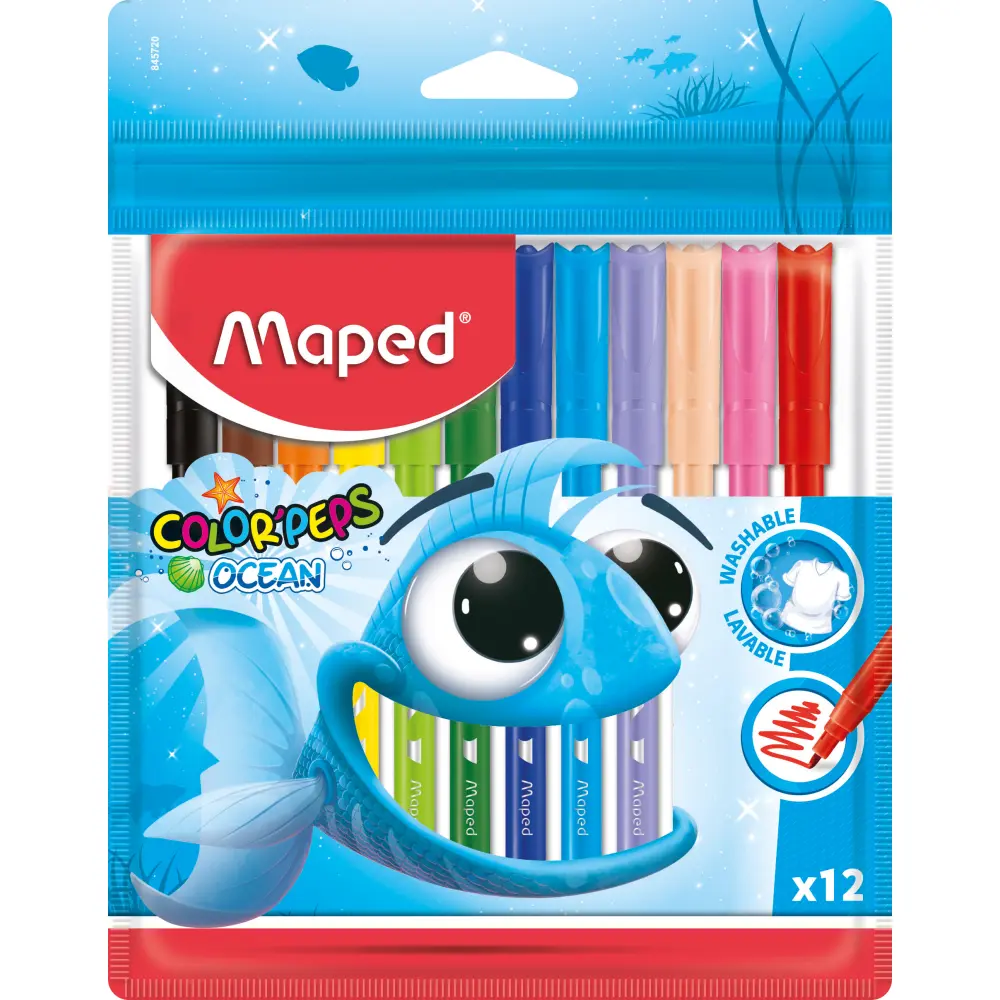 Flomastri MAPED Ocean, 12/1 PVC