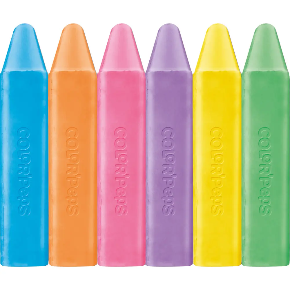 Kreda za pločnik MAPED barvna 6/1