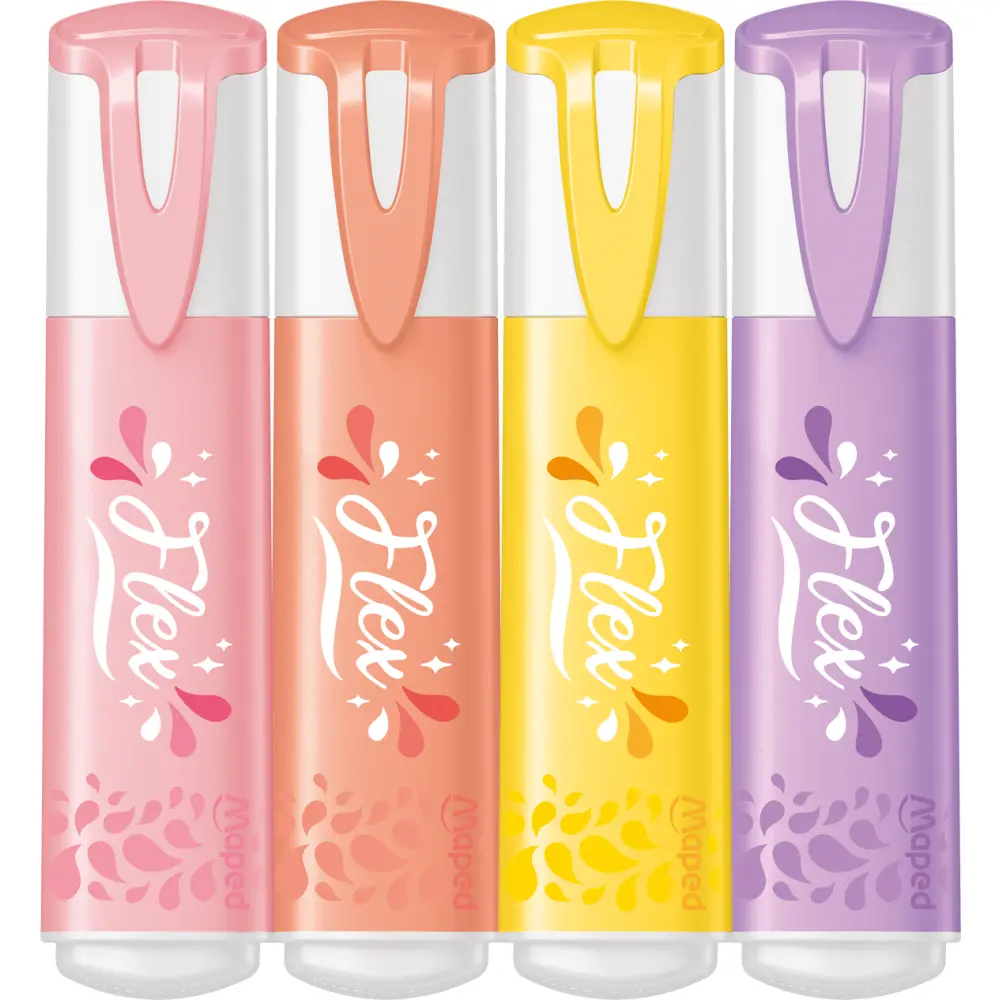 MARKER FLUO MAPED FLEX PASTEL 4/1