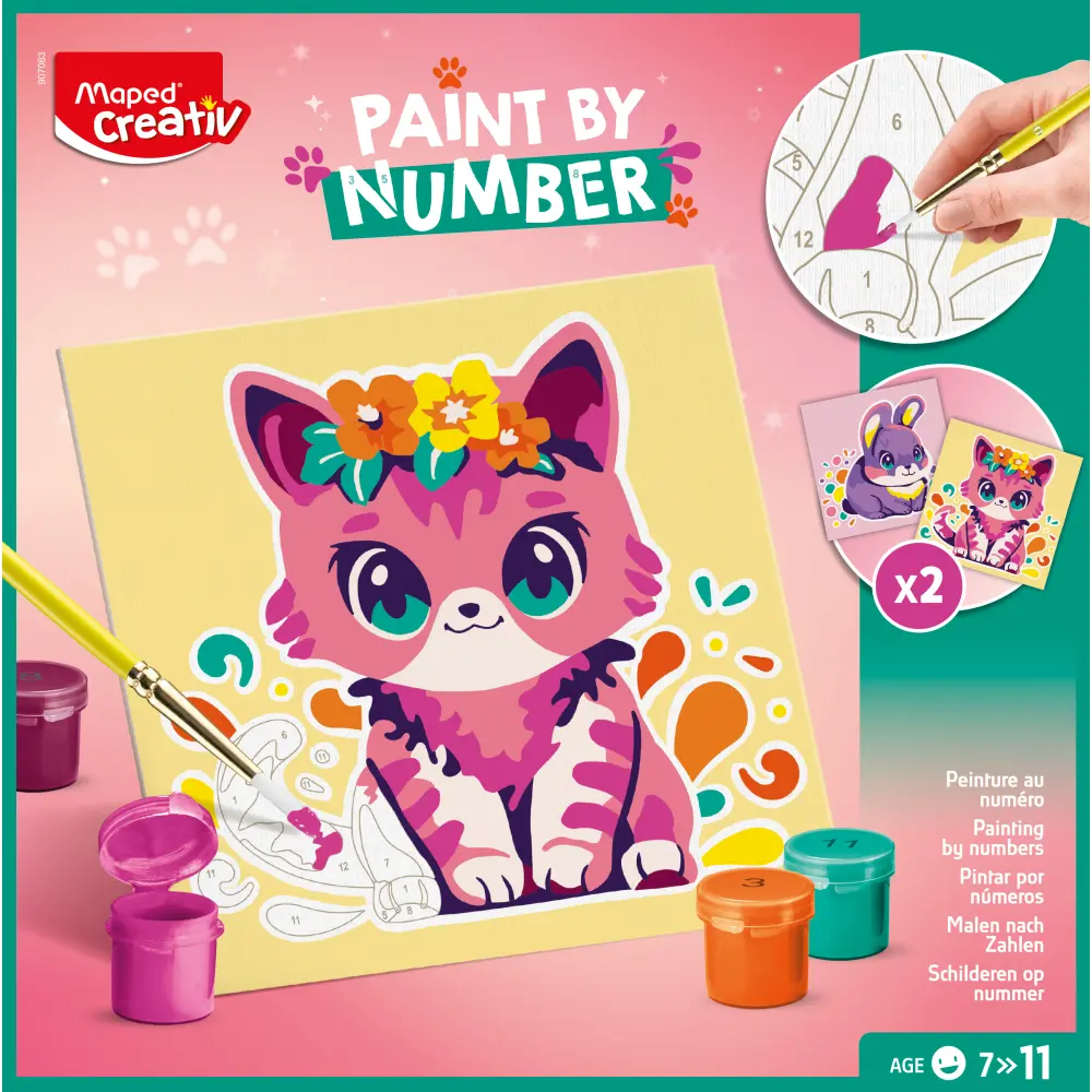 SET KREATIVNI MAPED BARV.PO ŠTEV.MUCEK