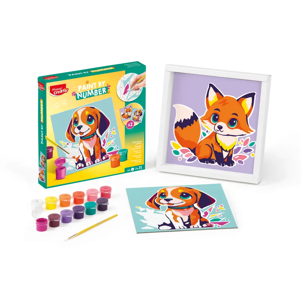 SET KREATIVNI MAPED BARV.PO ŠTEV.KUŽEK