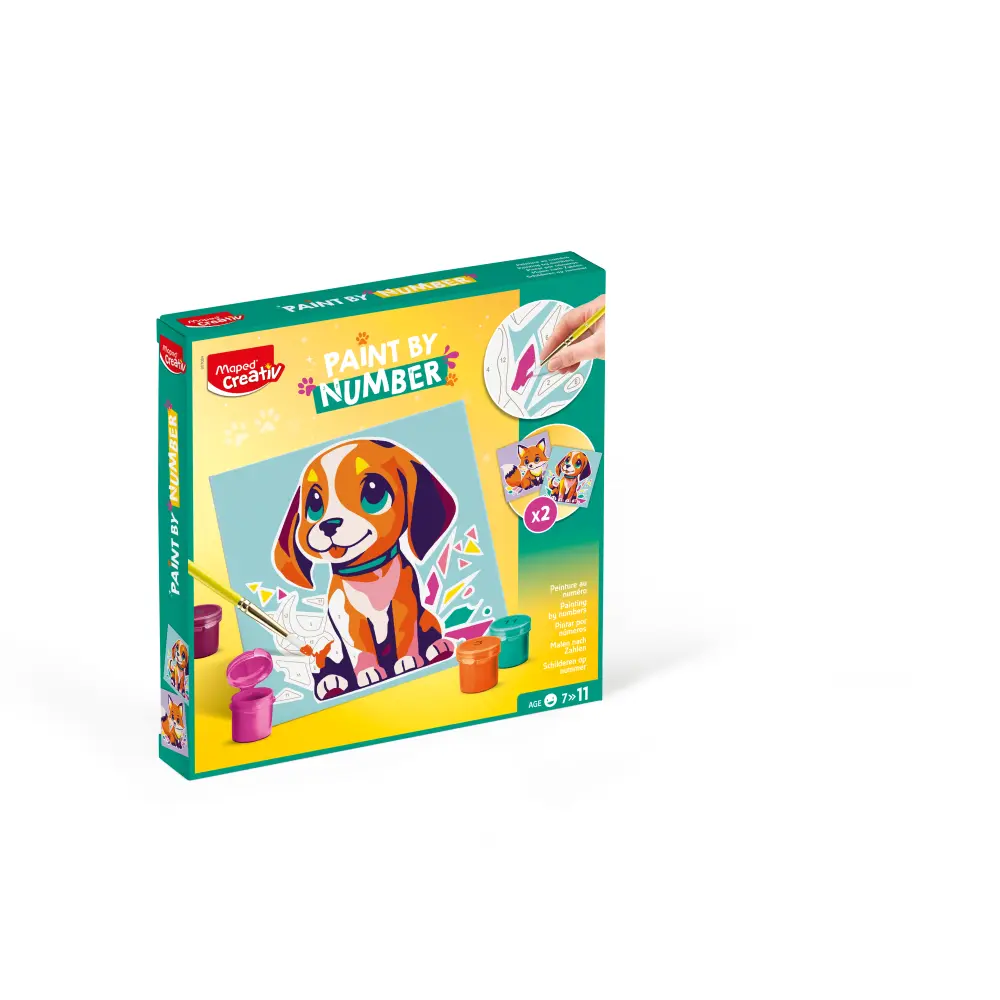 SET KREATIVNI MAPED BARV.PO ŠTEV.KUŽEK