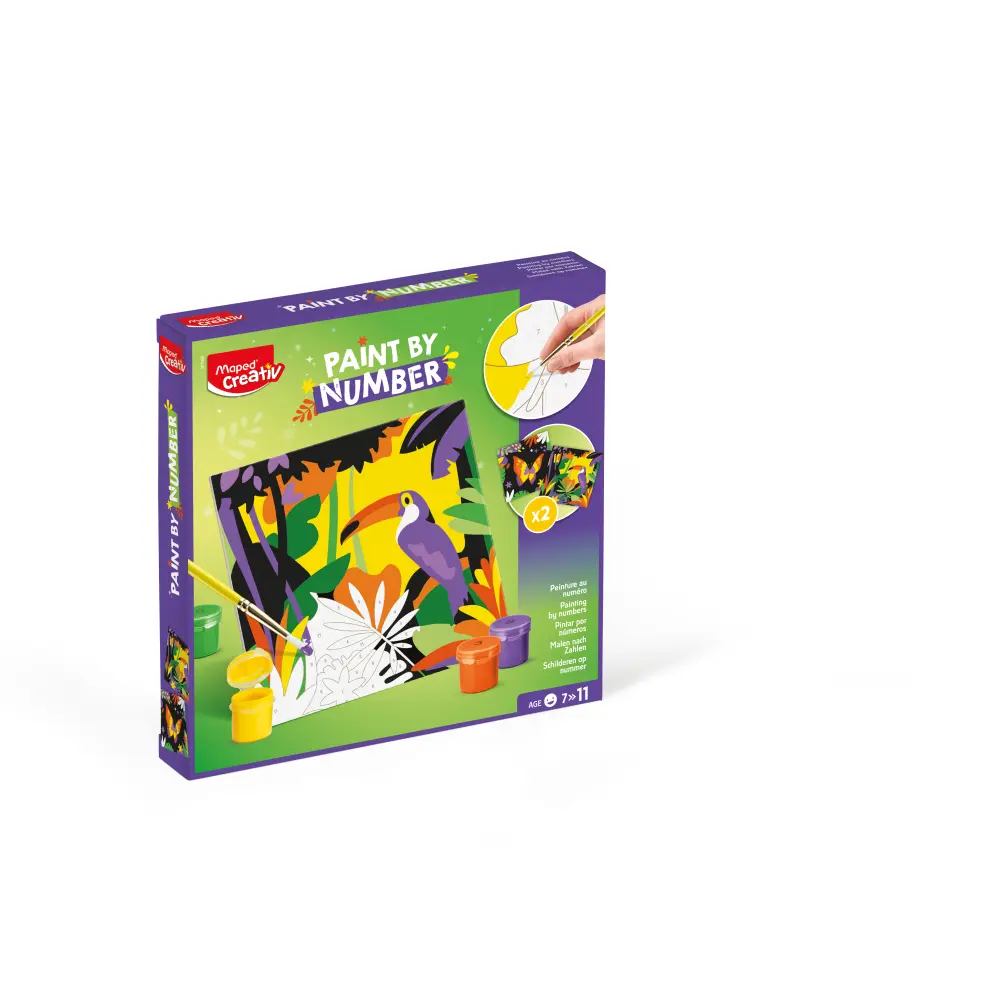 SET KREATIVNI MAPED BARV.PO ŠTEV.PAPIGA