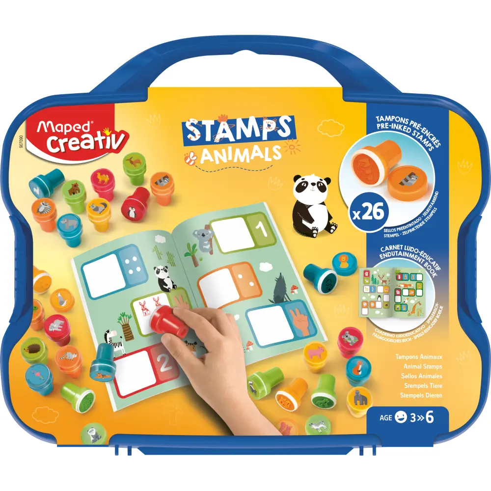 SET KREATIVNI MAPED ŠTAMPILJKE ŽIVALI 26